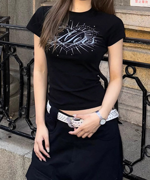 ハートプリントTシャツ / 15803