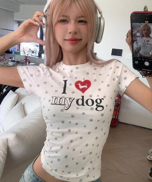I LOVE MY DOG Tシャツ / 16076