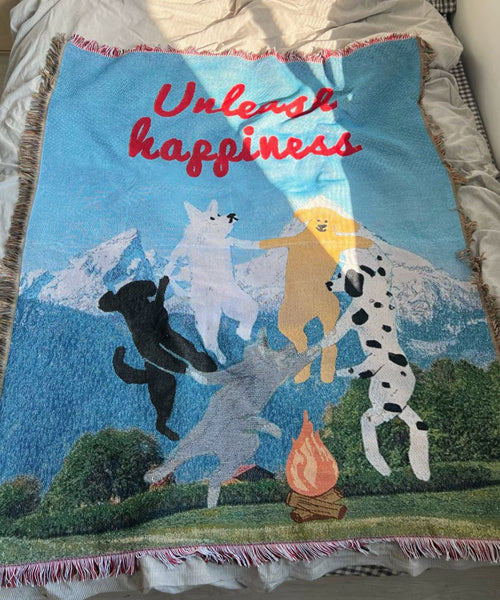 アニマル柄ラグ ブランケット / 15740