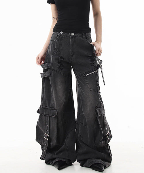 ワイドカーゴデニムパンツ / 15549