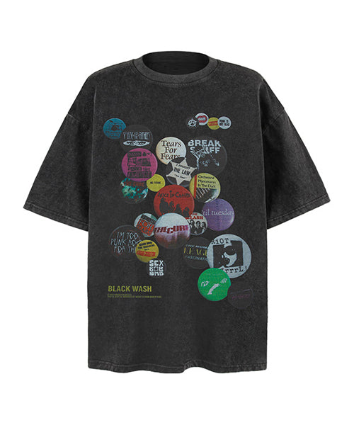 バッジプリントTシャツ / 15772