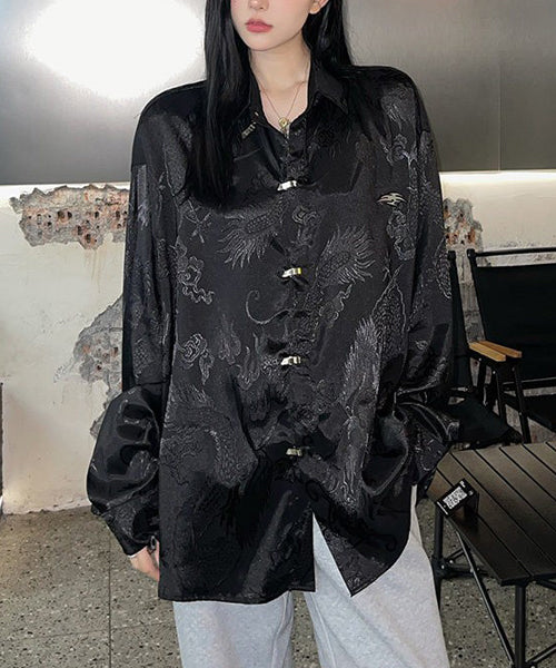 メタルバックル和柄シャツ / 16298