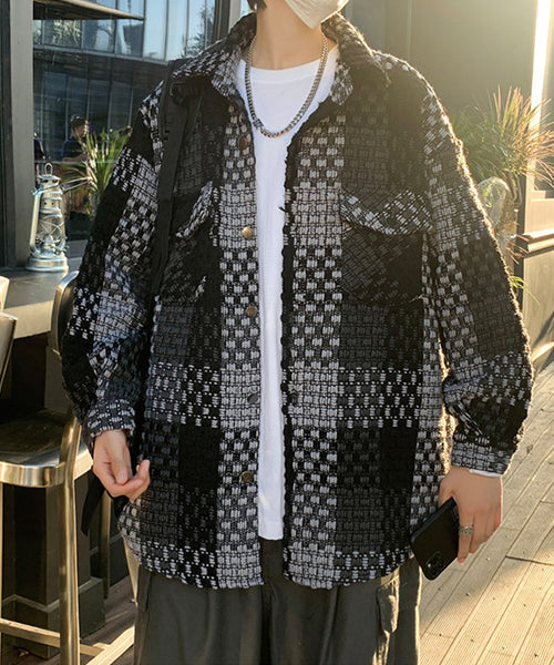 チェック柄シャツジャケット / 15596