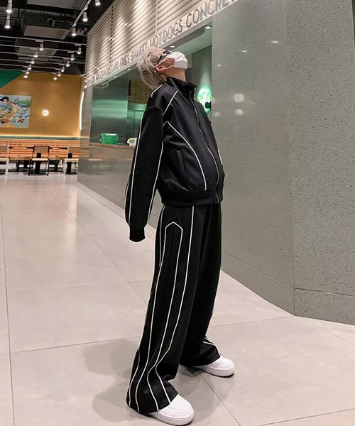 パイピングトラックジャケット＆パンツ セットアップ / 15546