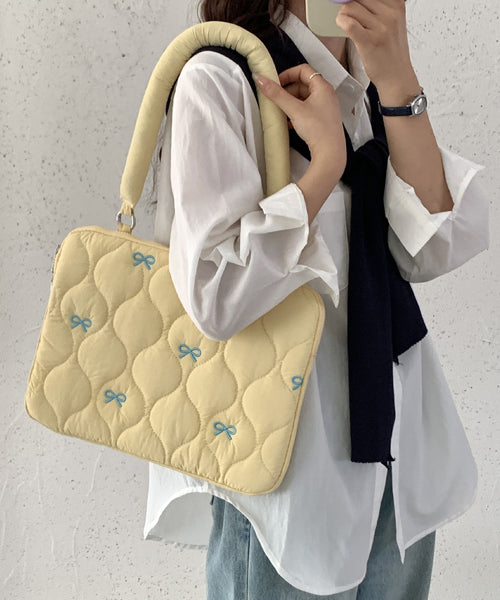 リボン刺繍PCバッグ タブレットケース / 15835