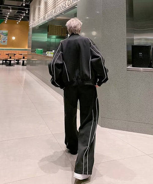 パイピングトラックジャケット＆パンツ セットアップ / 15546