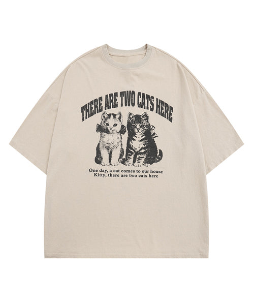 CATプリントTシャツ / 16045
