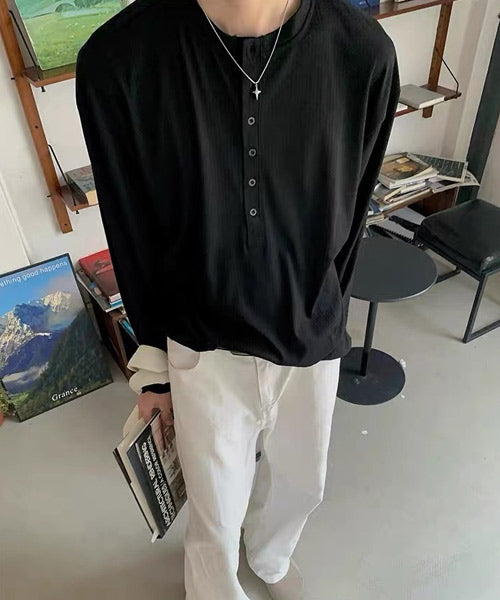 ヘンリーネックロンT / 15664