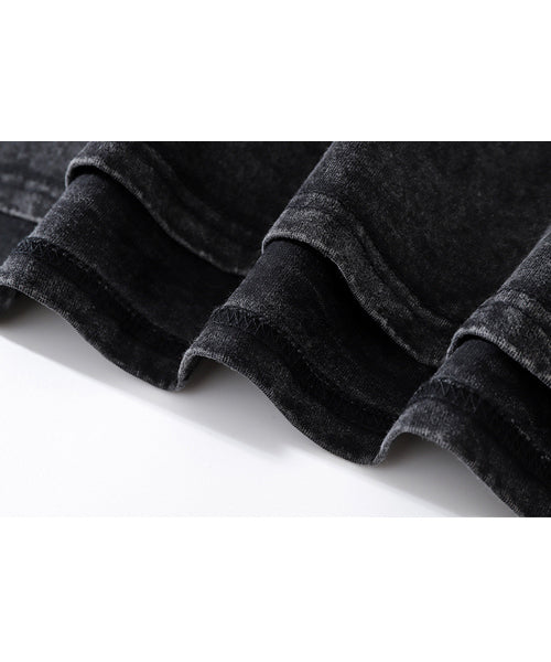 オーバーサイズ ピグメント加工 アニマルグラフィックロゴプリントTシャツ / 15705