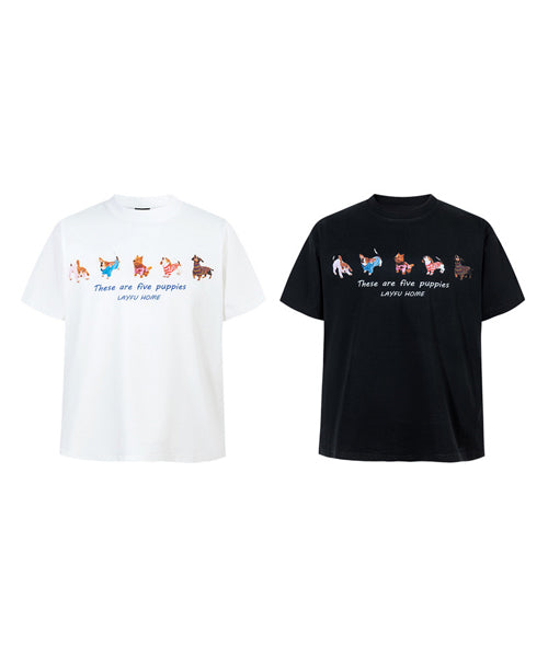 DOGプリントTシャツ / 15828