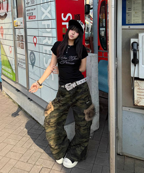 ラインストーンロゴTシャツ / 16085