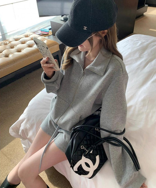 ジップアップスウェット＆ショートパンツ セットアップ / 15589