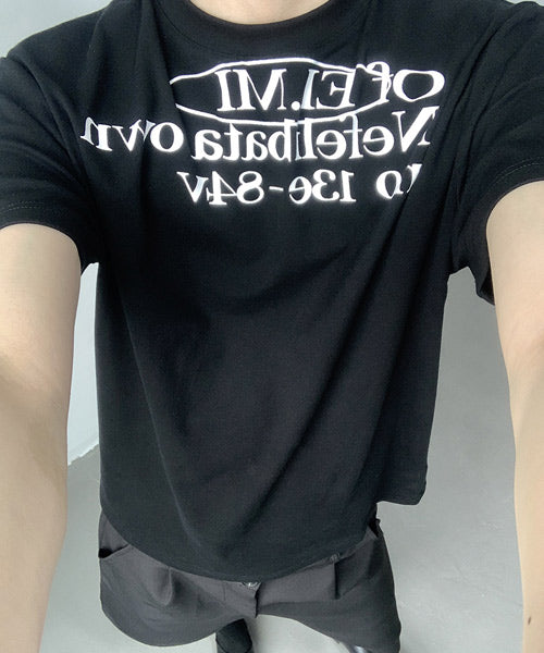 レタリングロゴプリントTシャツ / 15764