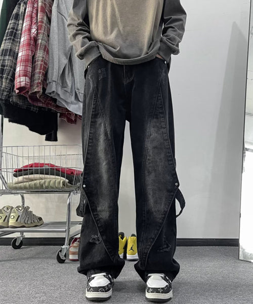 サイドベルトデニムパンツ / 15737