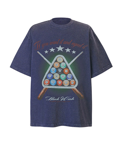 8ボールプリントTシャツ / 15838