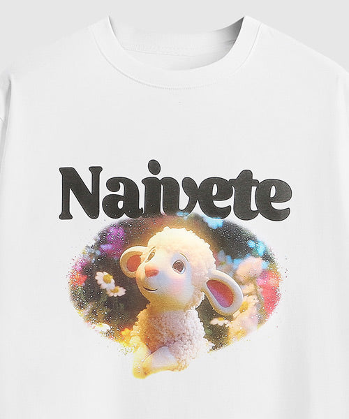 ひつじプリントTシャツ