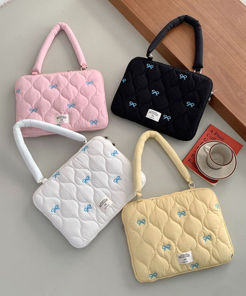 リボン刺繍PCバッグ タブレットケース / 15835