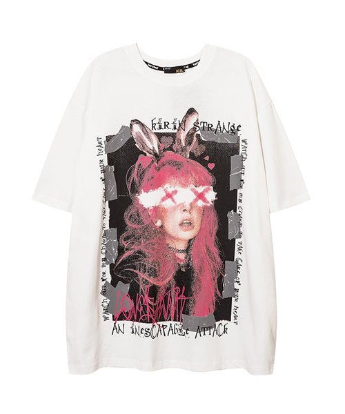 バニーガールプリントTシャツ / 15948