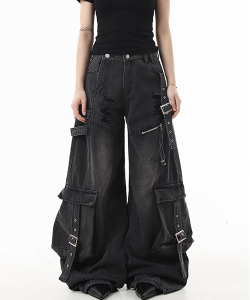 ワイドカーゴデニムパンツ / 15549