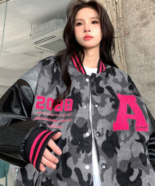 カモフラージュ柄スタジャン / 15518