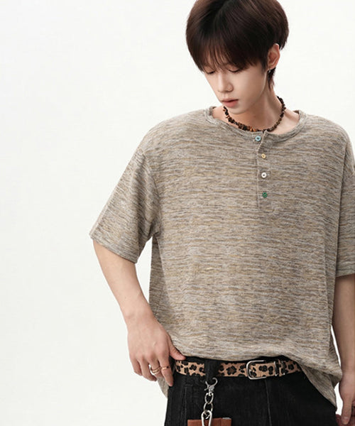 ヘンリーネックTシャツ / 16047