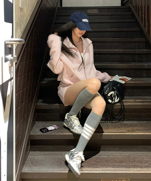 ジップアップスウェット＆ショートパンツ セットアップ / 15589