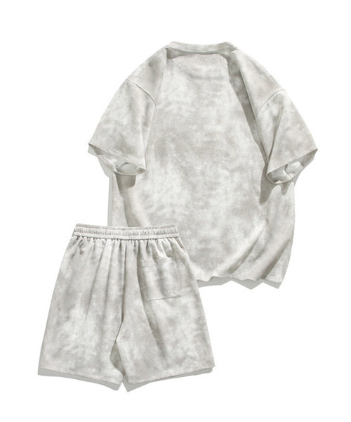 タイダイ柄半袖Tシャツ＆ショートパンツ セットアップ / 15709