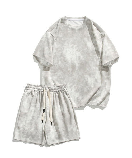 タイダイ柄半袖Tシャツ＆ショートパンツ セットアップ / 15709