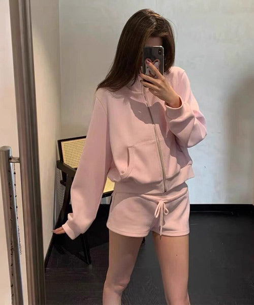 ジップアップスウェット＆ショートパンツ セットアップ / 15589