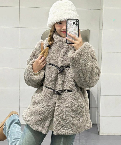 フェイクファーダッフルコート / 15410