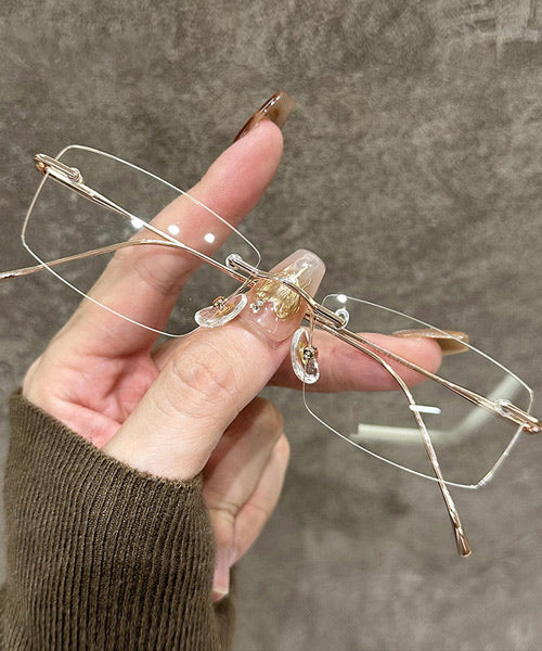 スクエアリムレスメガネ / 15096