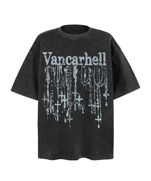 クロスプリントTシャツ / 15769