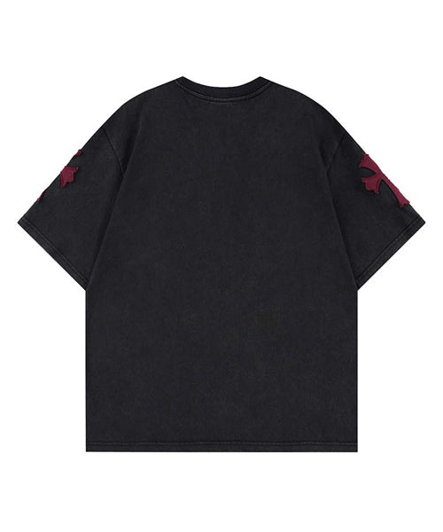 クロス刺繍ロゴTシャツ / 15794