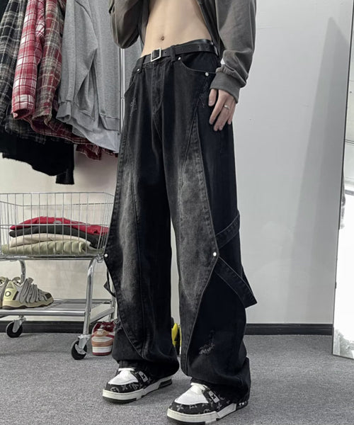 サイドベルトデニムパンツ / 15737