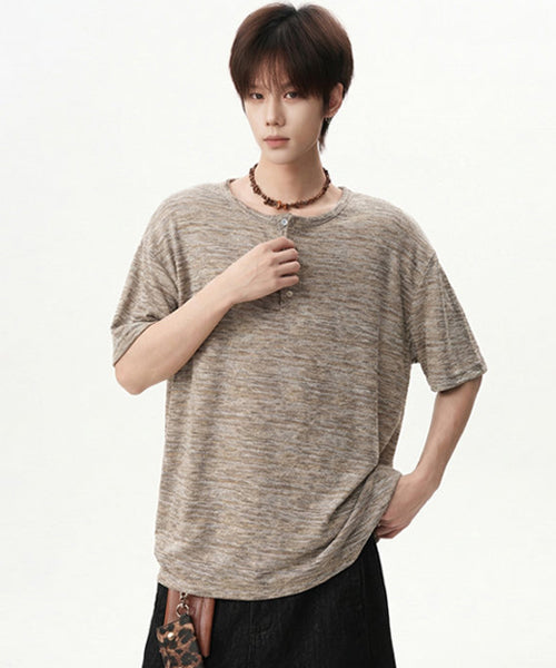 ヘンリーネックTシャツ / 16047