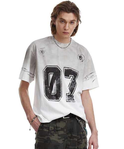 ナンバーロゴプリントTシャツ / 15757