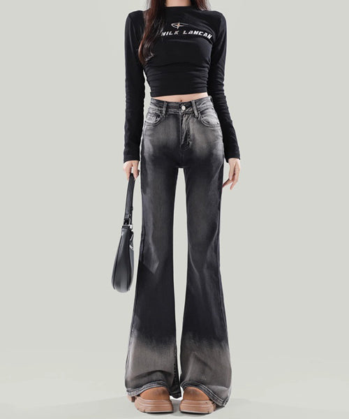 グラデーションフレアデニムパンツ / 15587