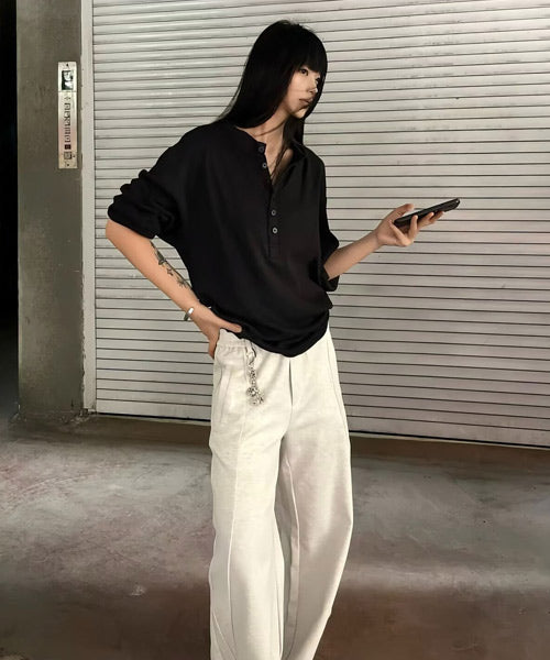 ヘンリーネックロンT / 15664