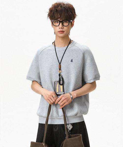 ワンポイント刺繍ラグランスリーブTシャツ / 15856