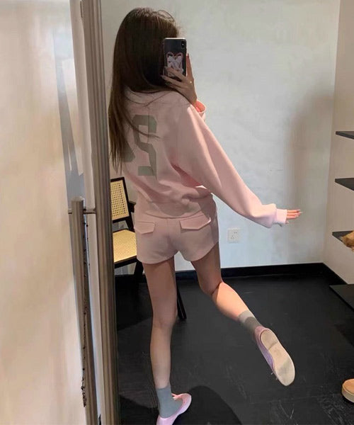 ジップアップスウェット＆ショートパンツ セットアップ / 15589