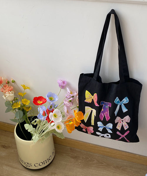 リボンプリントトートバッグ / 15748