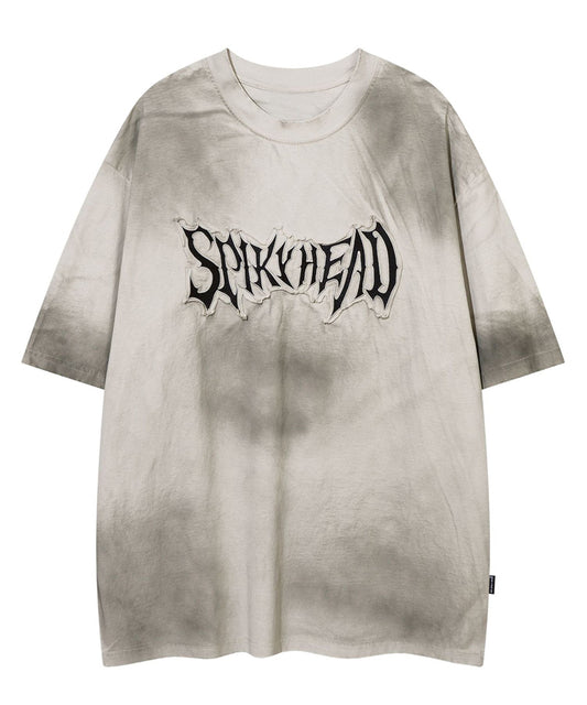 ダメージ刺繍ロゴTシャツ / 14434