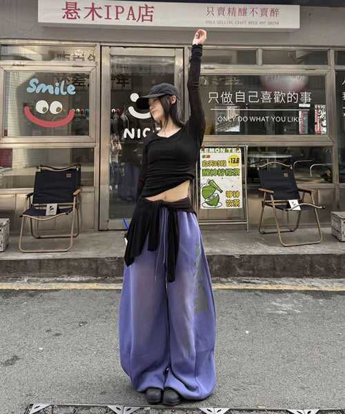 ユーズド加工ロゴスウェットパンツ / 15606