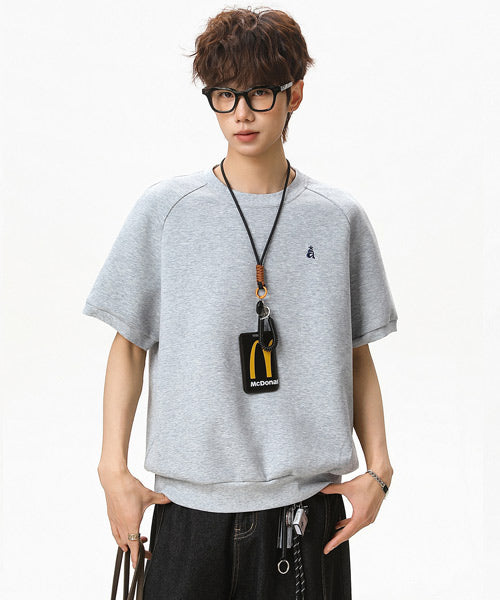 ワンポイント刺繍ラグランスリーブTシャツ / 15856