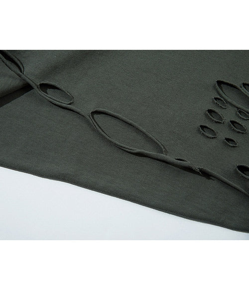 ダメージ加工ロゴプリントTシャツ / 15692