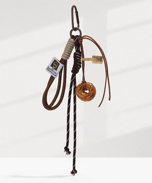 チョコレート ドーナツ カラビナ付きチャーム / 15309