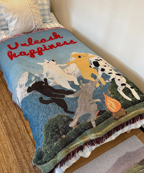 アニマル柄ラグ ブランケット / 15740