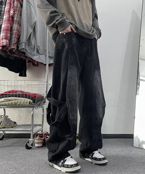 サイドベルトデニムパンツ / 15737