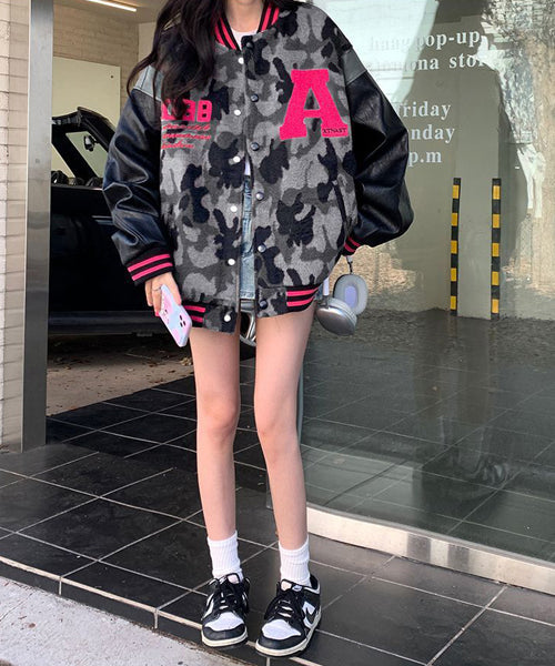 カモフラージュ柄スタジャン / 15518