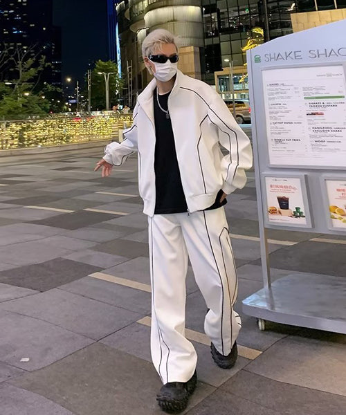 パイピングトラックジャケット＆パンツ セットアップ / 15546